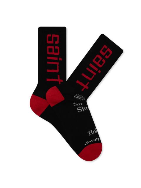 【SAINT Mxxxxxx】SAINT SINNER SOCKS Buy Saint Mxxxxxx men saint sinner socks for $80 online on