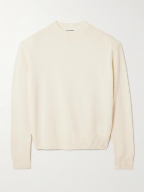 The Frankie Shop Rafaela Cropped Merino Wool And Cashmere-blend Sweater