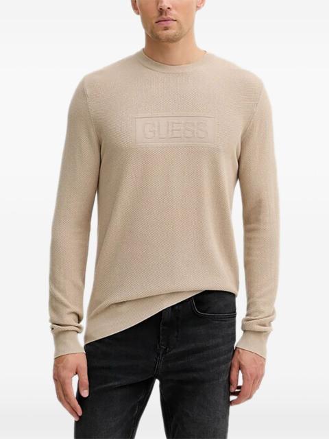 GUESS USA embossed textured sweater