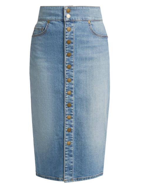 RAMY BROOK Women's Karter Stretch Denim Midi-Skirt - Light Wash