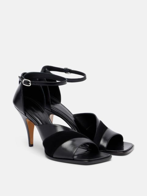PHOEBE PHILO Leather and suede sandals