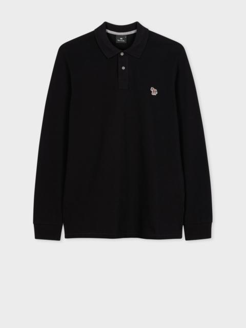 Paul Smith Long-Sleeve Zebra Polo Shirt