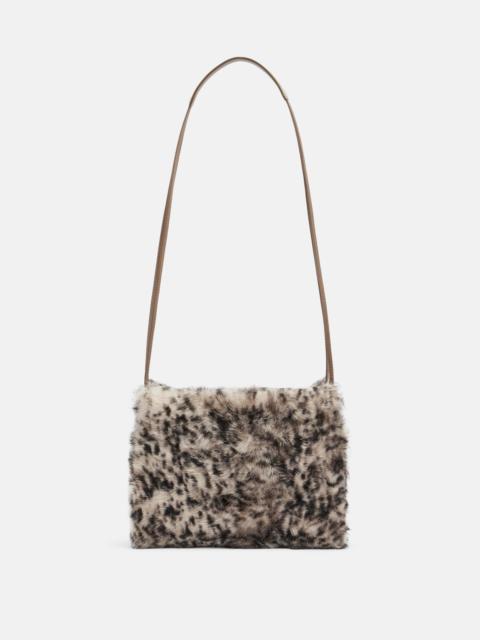 Brunello Cucinelli Mellow Small lynx-print shearling shoulder bag