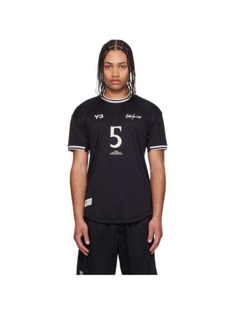 Y-3 Black Jude Bellingham Soccer Short Sleeve Jersey
