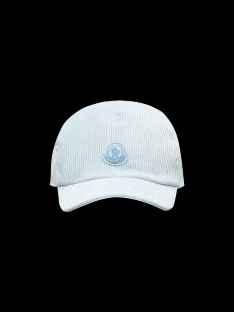 Moncler Logo Corduroy Baseball Cap