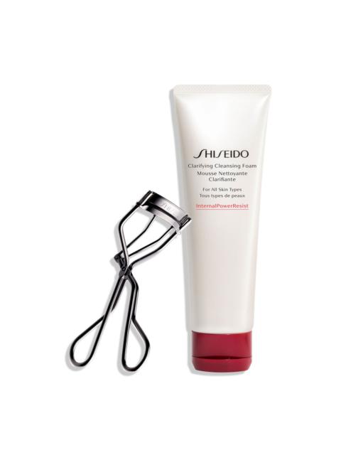 Shiseido Eyelash Curler & Clarifying Cleansing Foam Bundle ($66 Value)