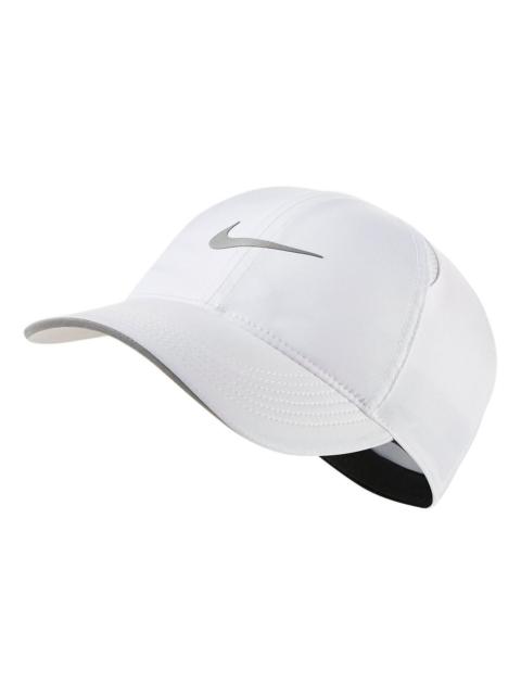 Nike (WMNS) Nike Dri-FIT Aerobill Featherlight Running Cap 'White Grey' AR2028-100