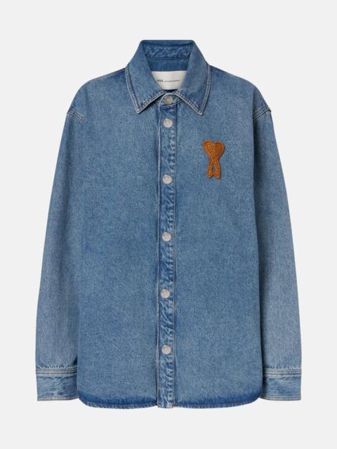 AMI Paris Ami de Cœur denim shirt