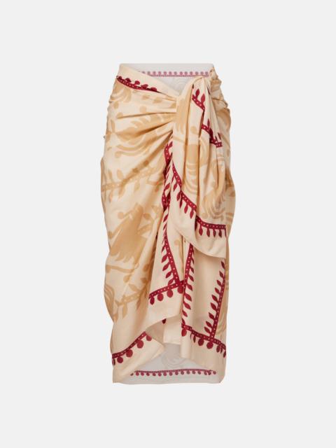 Johanna Ortiz Prismatic Flow cotton beach cover-up