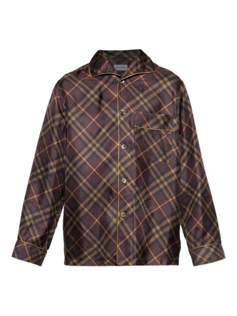 Burberry checked pocket shirt