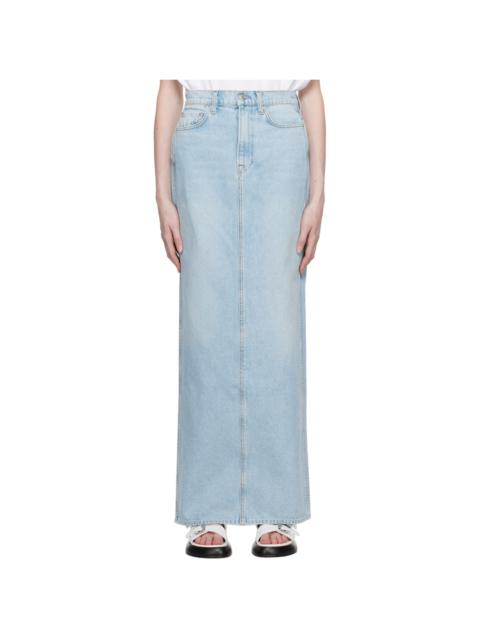 GRLFRND Blue Amara Maxi Skirt