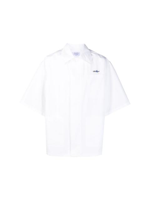 Off-White embroidered short-sleeve shirt