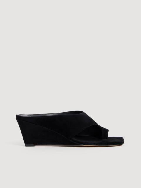Sandro SUEDE WEDGE SANDALS