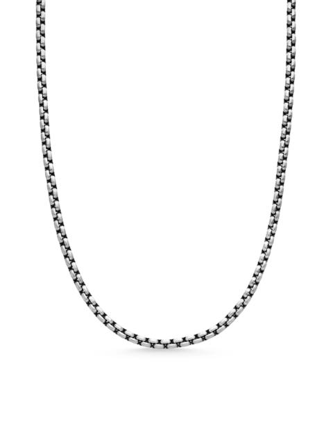 DAVID YURMAN Men's Box Chain Necklace with Grey Titanium - Sterling Silver