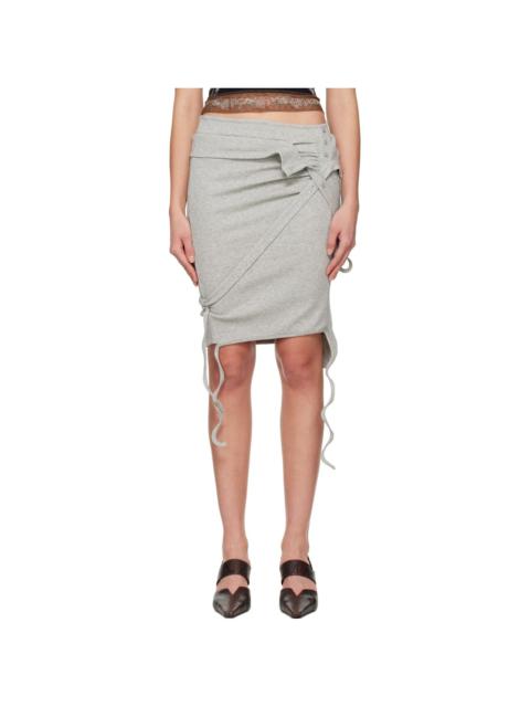 OTTOLINGER Gray Rib Miniskirt