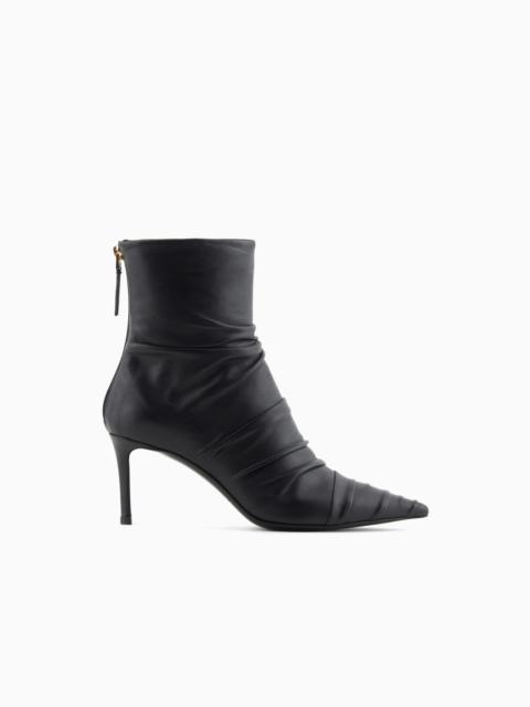 GIORGIO ARMANI NAPPA LEATHER ANKLE BOOTS