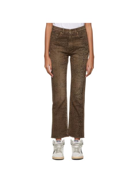 Brown Leopard Jeans