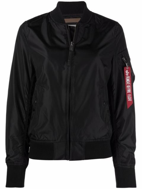 ALPHA INDUSTRIES baseball-collar track jacket