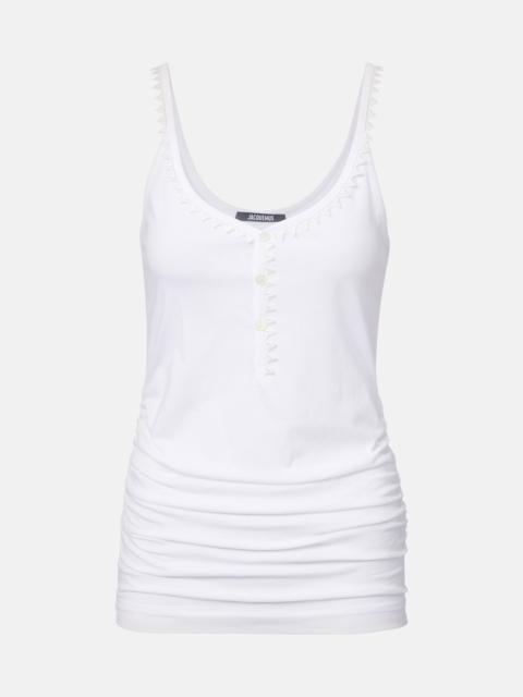 JACQUEMUS Clavela cotton tank top