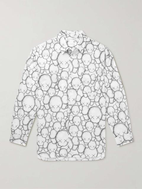Comme des Garçons SHIRT + KAWS Printed Cotton-Poplin Shirt