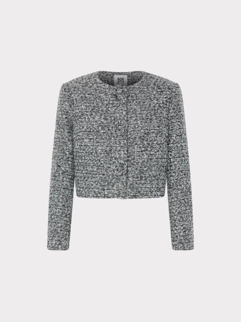 MILLY Selena 3-D Floral Cropped Jacket