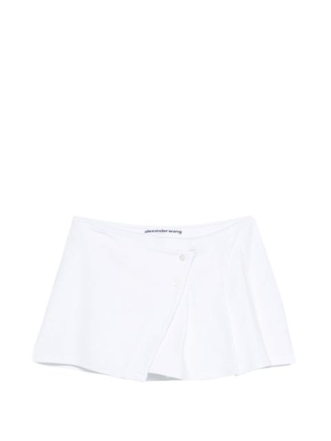 Alexander Wang pleated wrap mini skirt