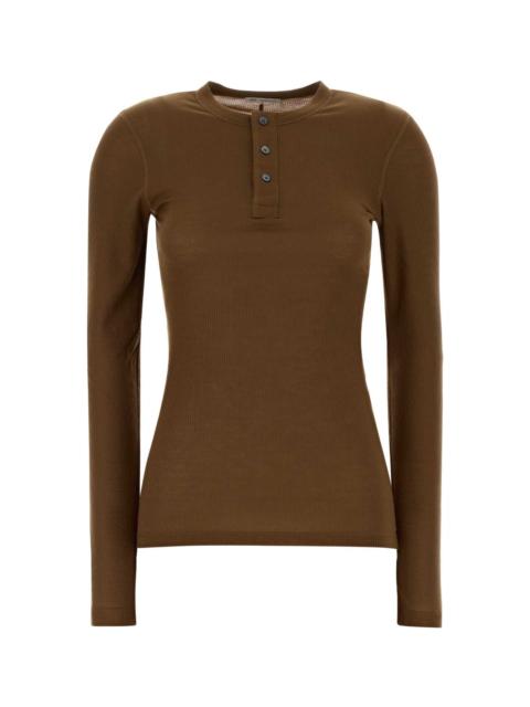 Brown Lyocell T-shirt