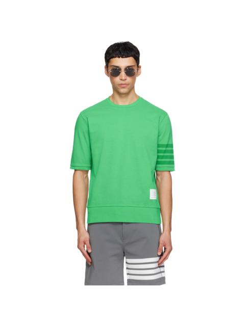 Thom Browne Green Cotton Jersey 4-Bar T-shirt