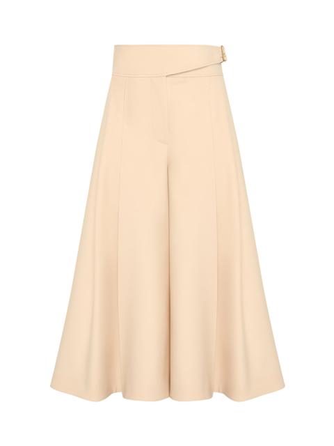 Zimmermann Valiant Wool-Blend Wide-Leg Pants neutral