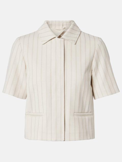 Max Mara Striped cotton jacket