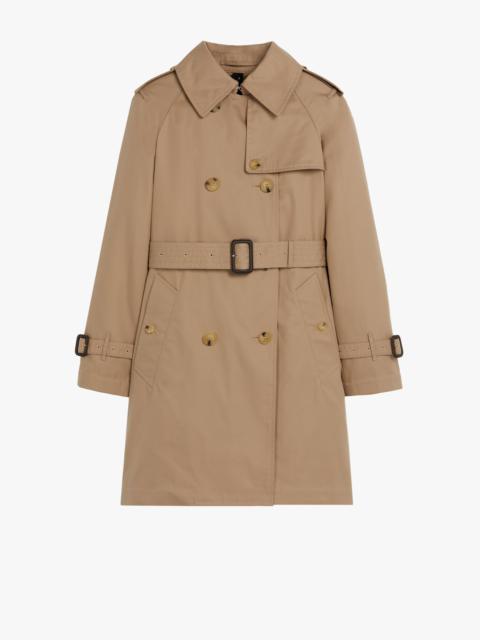 Mackintosh MUIE SAND COTTON SHORT TRENCH COAT | LM-1012