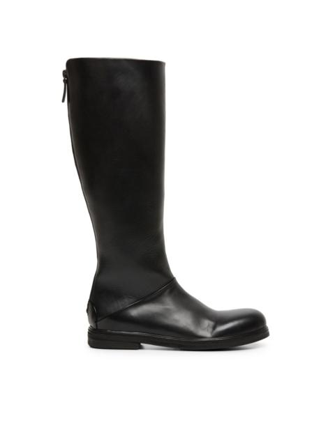 Marsèll back zip leather boots