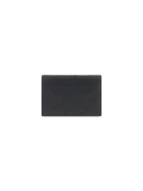 BALENCIAGA Men's Cash Mini Wallet in Black