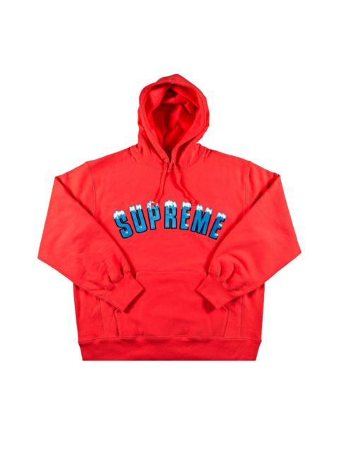 Supreme Icy Arc Hooded Sweatshirt 'Bright Coral'