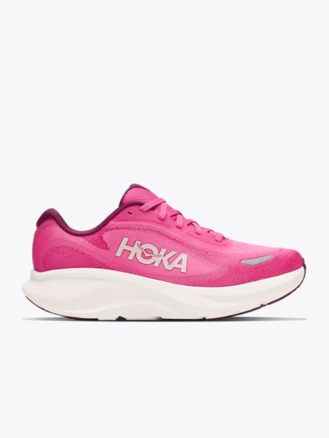 HOKA Women's Rincon 5 Shoes in Pink Punch/Alabaster