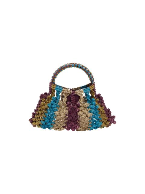 ALÉMAIS Leather Micro Crescent Bag Multi