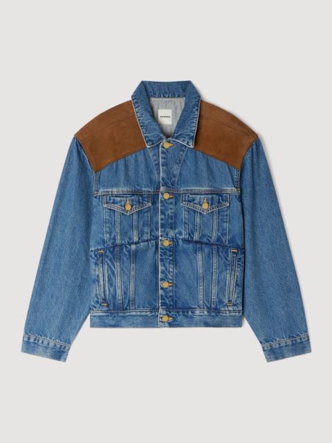 Sandro DENIM AND SUEDE JACKET