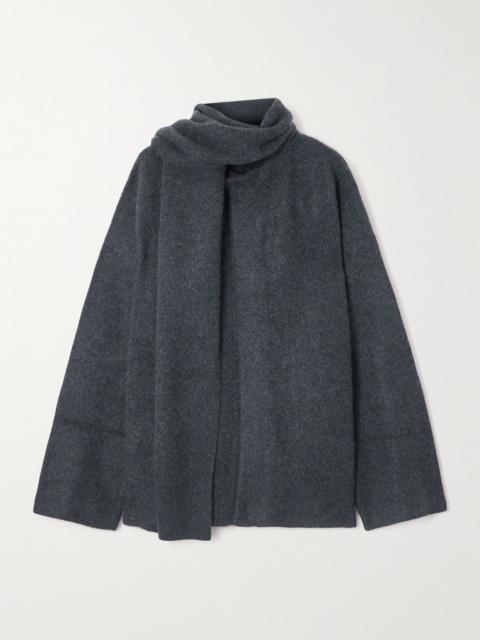 LE KASHA Spain Scarf-effect Organic Cashmere Cardigan