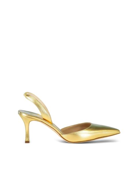 Manolo Blahnik 70mm Carolyne slingback heeled pumps