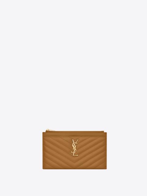 SAINT LAURENT cassandre saint laurent matelassé bill pouch in grain de poudre embossed leather