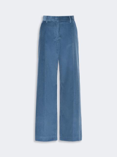WEEKEND Max Mara TANIA Cotton velvet trousers - LIGHT BLUE