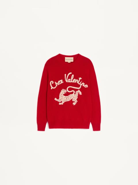 Valentino EMBROIDERED WOOL JUMPER