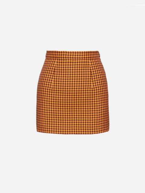 Marni Check Print Skirt