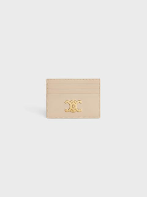 CELINE TRIOMPHE CARD HOLDER in Shiny calfskin