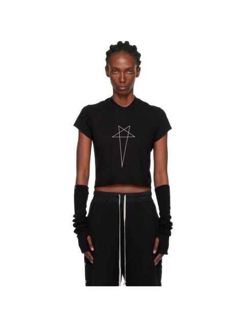 Rick Owens DRKSHDW Black Concordians Cropped Small Level T-shirt