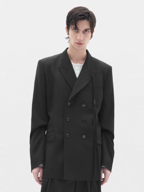 Ann Demeulemeester Waldus Pick Lapel Double Breasted Tailored Jacket