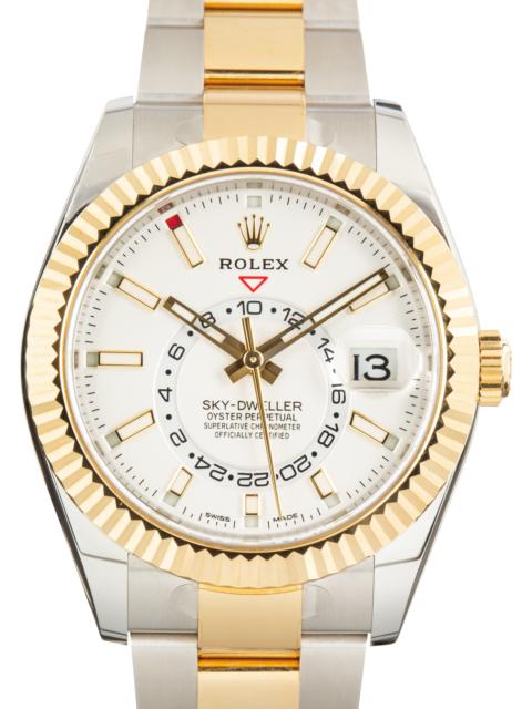 ROLEX Pre-Owned Rolex Sky-Dweller 326933 White Index Dial