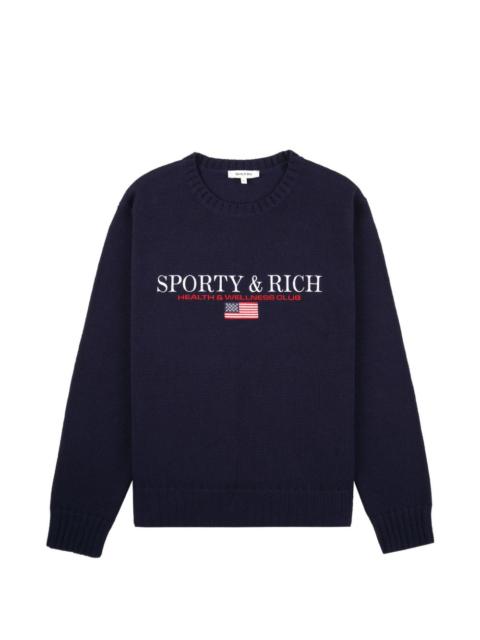 Sporty & Rich S&R Nautical crewneck graphic sweatshirt