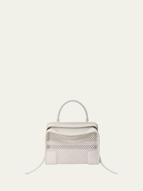 Loewe Amazona 180 Medium Woven Leather Top-Handle Bag