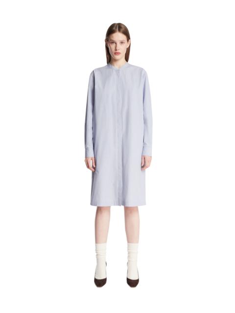 The Row Blue Cotton Chemisier Dress